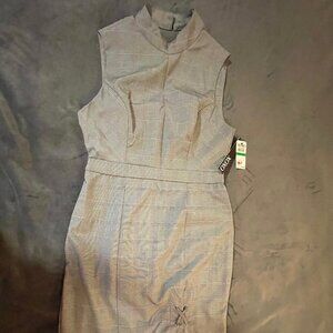 XOXO Grey Plaid Sleevless Dress NWT (L)